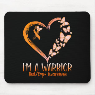 Butterfly I’m A Warrior Rsd Crps Awareness Mouse Pad