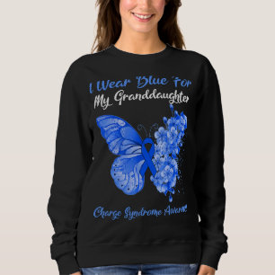 Butterfly I Wear Blue For My Granddaughter Charge Sweatshirt