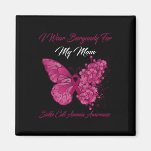 Butterfly I Wear Burgundy For My Mum Sickle Cell A Magnet