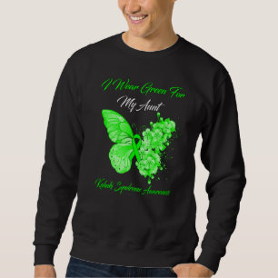 Butterfly I Wear Green For My Aunt Kabuki Syndrome Sweatshirt