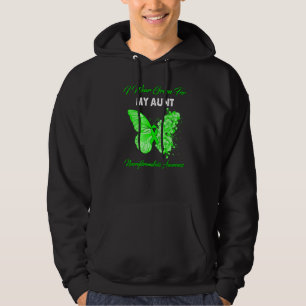 Butterfly I Wear Green For My Aunt Neurofibromatos Hoodie