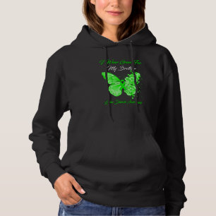 Butterfly I Wear Green For My Brother Lyme Disease Hoodie