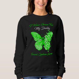 Butterfly I Wear Green For My Daddy Fanconi S Synd Sweatshirt