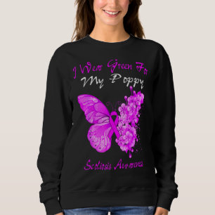 Butterfly I Wear Green For My Poppy Scoliosis Sweatshirt