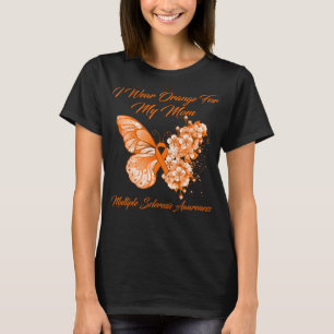 Butterfly I Wear Orange For My Mum Multiple Sclero T-Shirt