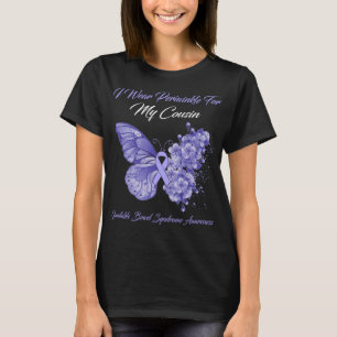 Butterfly I Wear Periwinkle For My Cousin Irritabl T-Shirt