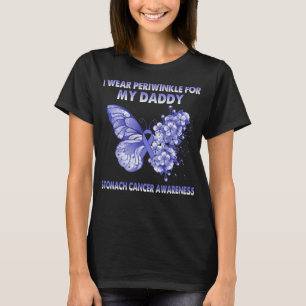 Butterfly I Wear Periwinkle For My Daddy Stomach T-Shirt
