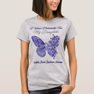 Butterfly I Wear Periwinkle For My Daughter Irrita T-Shirt