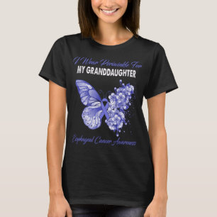 Butterfly I Wear Periwinkle For MY GRANDDAUGHTER  T-Shirt