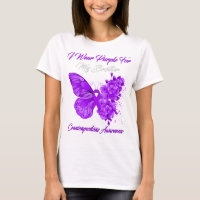 Butterfly I Wear Purple For My Brother
