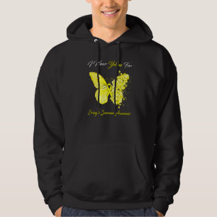 Butterfly I Wear Yellow For Ewing's Sarcoma Awaren Hoodie