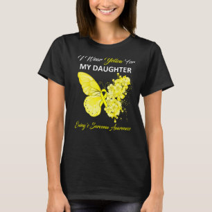 Butterfly I Wear Yellow For My Daughter Ewing's Sa T-Shirt