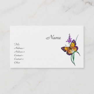Butterfly Illustration Business Card