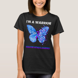 Butterfly I'm A Warrior Rheumatoid Arthritis Aware T-Shirt