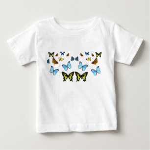 Butterfly image for Toddler-Ruffle-Tee Baby T-Shirt