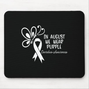 Butterfly In August We Wear Purple Overdose Awaren Mouse Pad