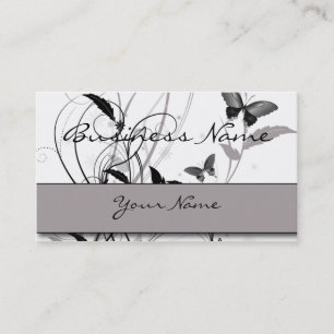 Butterfly in Black and Grey Business Card