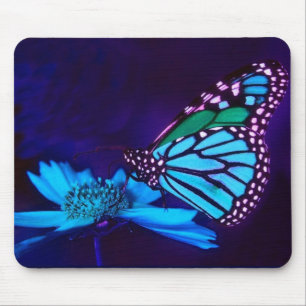 Butterfly in Blue Light Mousepad