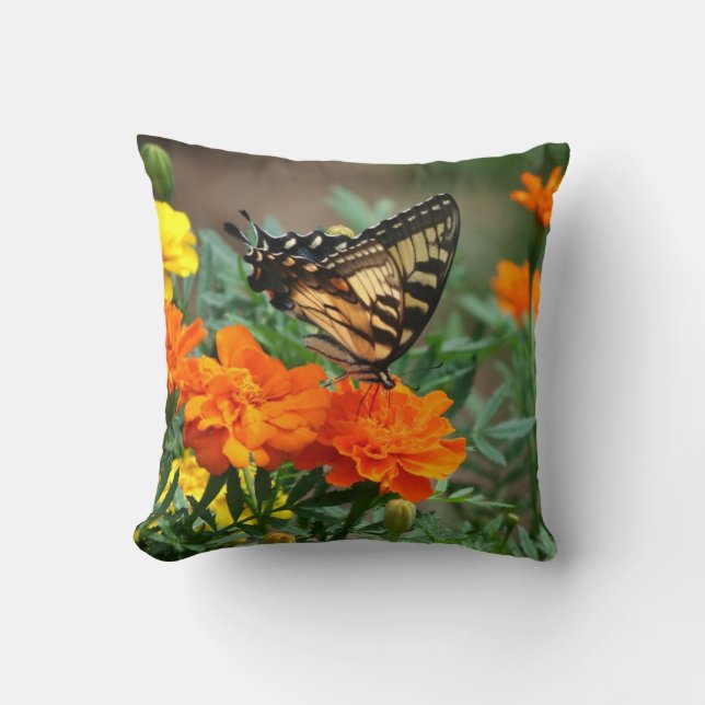 Butterfly In Garden Cushion (Front)
