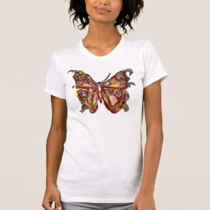 BUTTERFLY IN GOLD SPARKLES T-Shirt