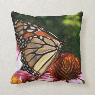 Butterfly In My Garden Throw Pillow 16" x 16"