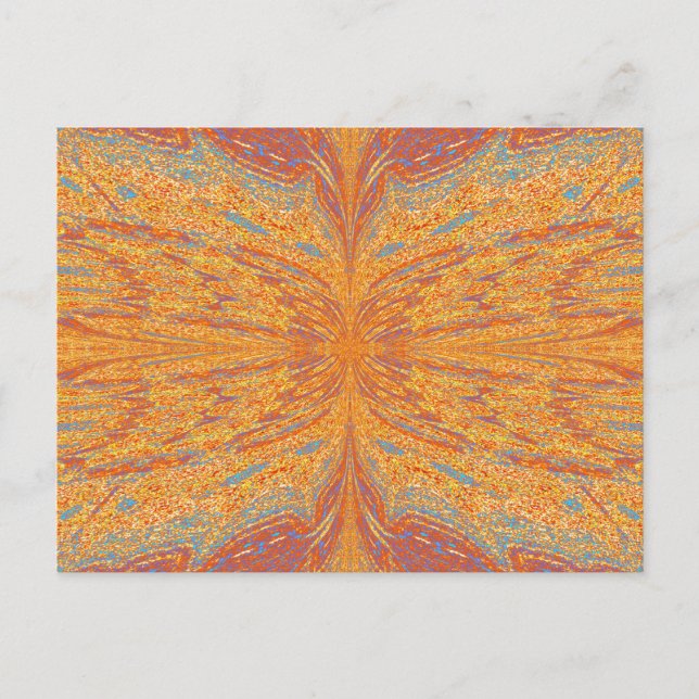 Butterfly in Orange Mist  Postcard (Front)