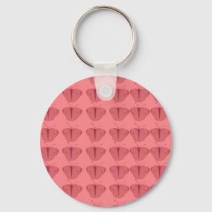 Butterfly in red key ring