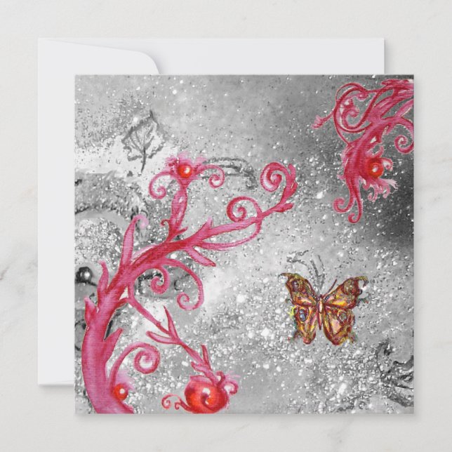 BUTTERFLY IN SPARKLES 2 ,Elegant Wedding Party Invitation (Front)