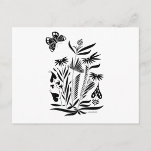 Butterfly in the grass postcard