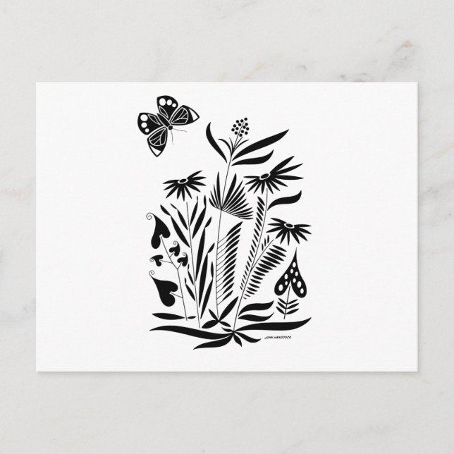 Butterfly in the grass postcard (Front)