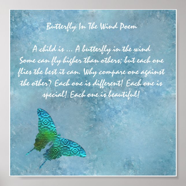 Butterfly In The Wind Poster (Front)