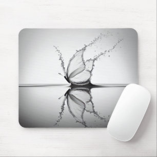 Butterfly In Water Splash Mouse Pad