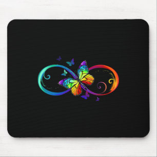 Butterfly Infinity Symbol Art Autism Awareness Neu Mouse Pad