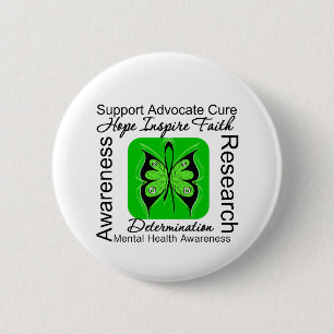 Butterfly Inspiration - Mental Health Awareness 6 Cm Round Badge