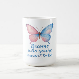 Butterfly Inspirational Candle Label Coffee Mug