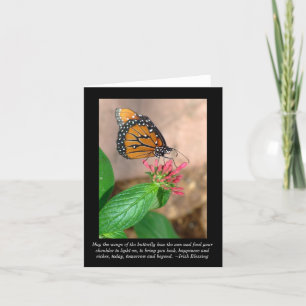 Butterfly Irish Blessing Blank Card