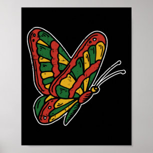 Butterfly Juneteenth Blm Black History African Ame Poster