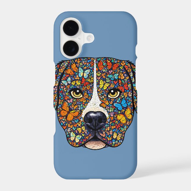 Butterfly Kaleidoscope Dog | Labrador Lover Phone  (Back)