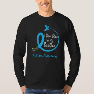 Butterfly Kids Men Women Wear Blue Brother Autism T-Shirt