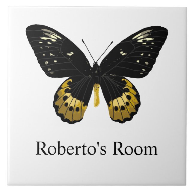 Butterfly Kids Room  Ceramic Tile (Front)