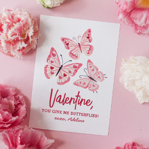 Butterfly Kids Valentines Day Card