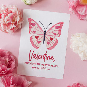 Butterfly Kids Valentines Day Card