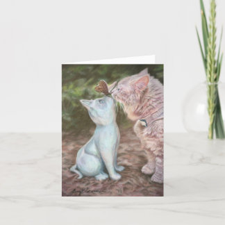 Butterfly Kisses 4"x5.6" folded notecard