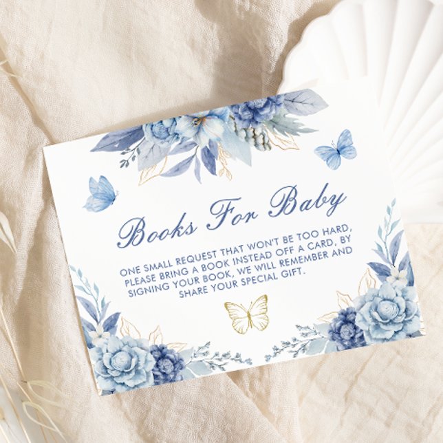 Butterfly Kisses and Baby Wishes Books For Baby Enclosure Card (Creator Uploaded)