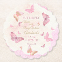 Butterfly Kisses and Baby Wishes Girl Baby Shower