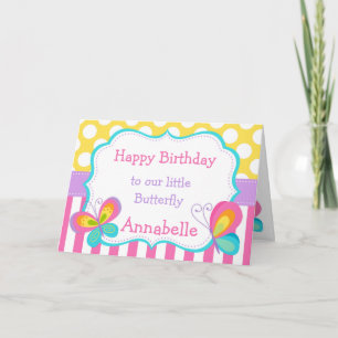 Butterfly Kisses Birthday Card