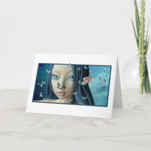 Butterfly Kisses Blank Card