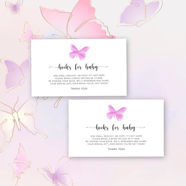 Butterfly Kisses books for baby ticket  Enclosure Card (Creator Uploaded)