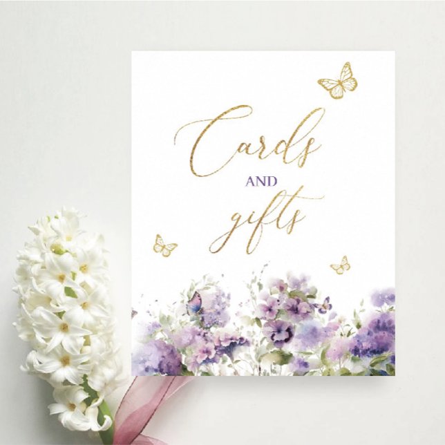 Butterfly kisses cards gifts flowers Baby Shower Poster (Creator Uploaded)