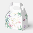 Butterfly Kisses Eucalyptus Baby Shower Thank You